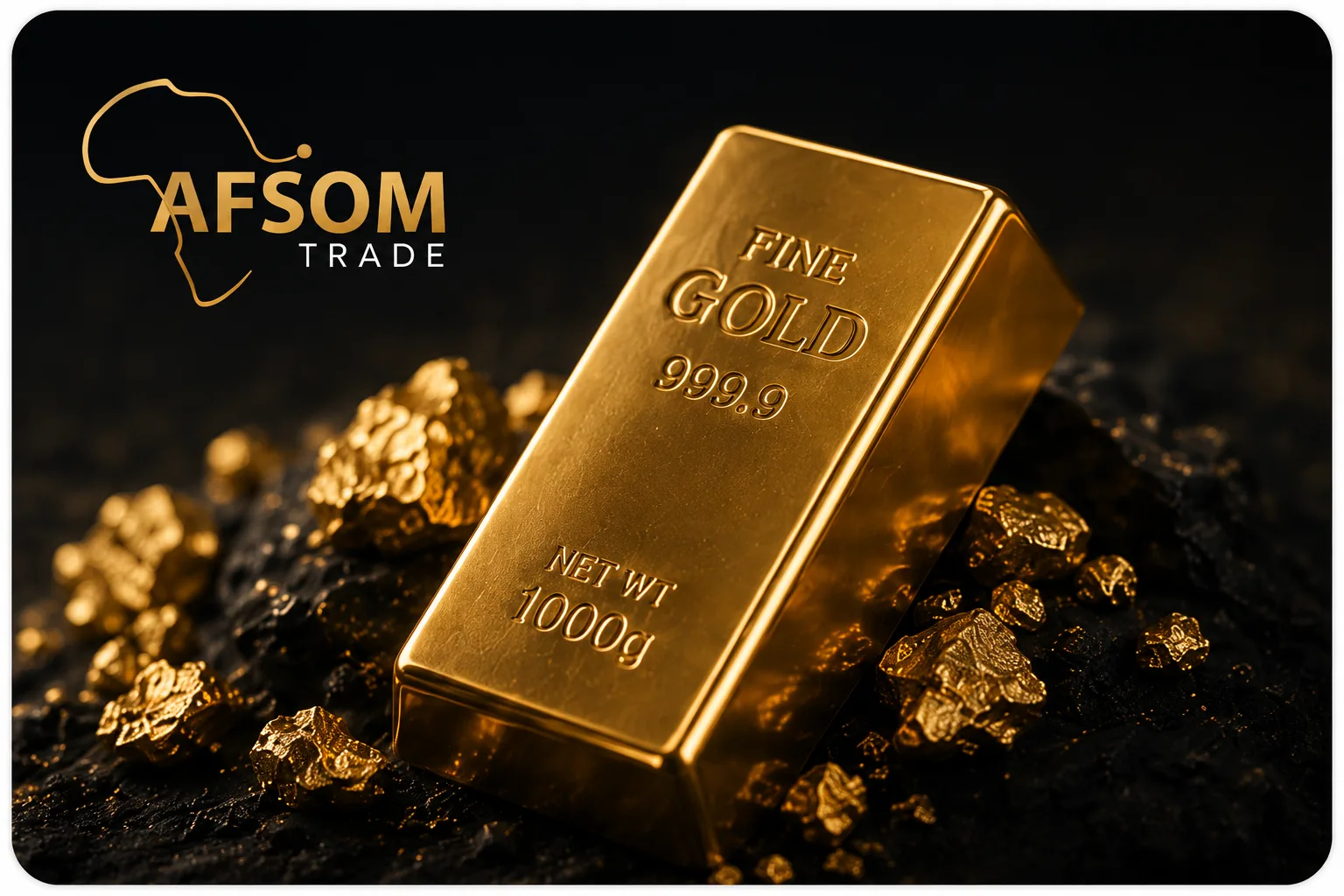 Refined gold bar for visual reference