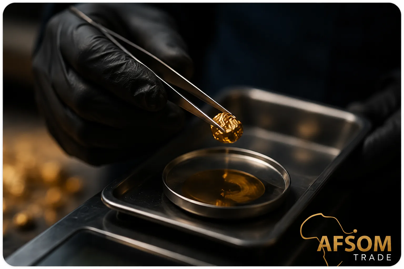 Gold sample preparation
